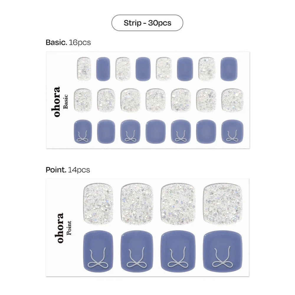 Ohora Lavo Dress Semi-Cured Gel Pedi Strips